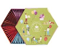 ACORUS | Surtido de té de regalo de cumpleaños | Juego de caja de cesta de té natural de 6 sabores | Regalo para cumpleaños | Cuadro de selección grande | 60 bolsitas de te de hierbas y frutas
