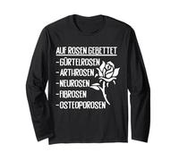 Acostado En Rosas Herpes Zóster Artrosis Neurosis Senior Manga Larga