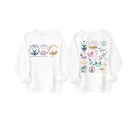 Acotar - Sudadera ligera unisex para mujer Acotar City Of Starlight, blanco, S