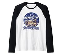 Acoustic Feelings Summer Camping Vacation Folk Music Camiseta Manga Raglan