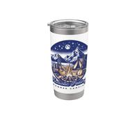 Acoustic Feelings Summer Camping Vacation Folk Music Vaso térmico de acero inoxidable de doble pared