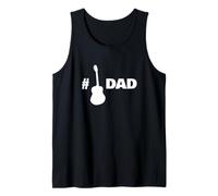 Acoustic Guitar Dad #1 Musician Guitarist Fathers Day Camiseta sin Mangas
