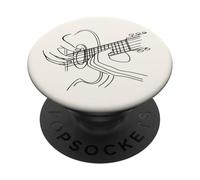 Acoustic Guitar Guitar Player PopSockets PopGrip Adhesivo