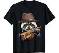 Acoustic Guitar Raccoon Guitar Player American Animal Mens Women T Shirt 100% Cotton68385 T-Shirt Black 3XL