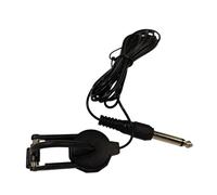 Acoustic Pickup, Clamp-On Guitar Pickup Tool, Cable Abs Audio Accessory, Sound Amplifier for Stringed Instruments, Stage Concert Classroom Gathering Use, Recording, Black