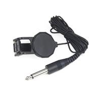 Acoustics - Pastilla piezoeléctrica para guitarra con clip de micrófono piezoeléctrico con enchufe de sonido de 6,35 mm, transductor de sonido, micrófono de clip, instrumento de música piezoeléctrico