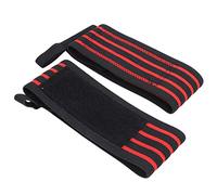 Acouto 1 Par/Set Fitness Levantamiento de Pesas Muñequeras Entrenamiento Compresión Soporte para Muñeca BraceRed Black con Soporte Que Proporciona Levantamiento o y con Cuando el Bucle de Longitud