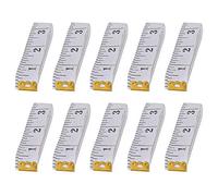 Acouto 10 Cintas de Sastre de 300 Cm, Regla Suave, Herramienta de Medición del Cuerpo de Doble Cara para Costura Precisa, Flexible y Portátil para Sastrería (2,0 cm * 300 blanco)