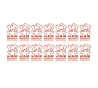 Acouto 100 Clips de Carpeta de Papel Lindos Clips de Carpeta Pequeños Portátiles de Metal para el Hogar, Escuela, Oficina, Oro Rosa, Forma de Flor que una Muy Sujeta, Lindo Es Fácil, Son Papel con