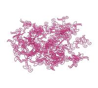 Acouto 100 Clips Multiusos en Forma de Pájaro, Juego de Clips de Metal para Clasificación de Documentos, Color Rojo Rosa para Dañar No Utilizados, de Forma Linda, de Metal, de Oficina, Mini,