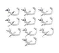 Acouto 10PCS Gancho de Luz de Escenario Abrazadera de Luces de Escenario Ancha Multifuncional de Aluminio para Concierto Hecho de Material y Gancho de Luz de Abrazadera de Iluminación de de Luces de