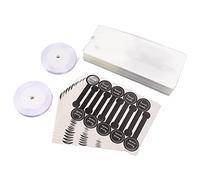 Acouto 150 Bolsas para Hornear Galletas, Bocadillos, Galletas, Embalaje de Plástico Semitransparente con Accesorios, Material de Grado Excelente, Tóxico, No Paquete, Duradero, sin Olor, Son para