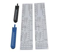Acouto 2 Conjuntos de Pinzas y Reglas de Cobre EKG, Herramienta de Medición de Enfermería con Agujas y Piernas Ajustables, Pinzas de EKG Portátiles Livianas para Enfermeras, Excelente