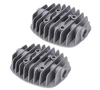 Acouto 2 Piezas de Culata de Compresor de Aire 2.5P/3P/5P/6P Accesorios de Cubierta de Doble Cilindro Bueno en Juegos Cabeza de Disipación Neumática El Calor También Es Cilindro de Compresor de Aire