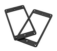 Acouto 2 Piezas de Pastilla de Guitarra Eléctrica, Marco de Montaje Plano de Metal, Accesorios para Instrumentos Musicales, Accesorio Negro para Deformar, Anillo de Pastilla de Guitarra Eléctrica,