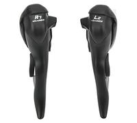 Acouto 2 piezas palancas de freno de palanca de cambios de bicicleta 2x7 velocidades de aleación de aluminio PVC 7 8 9 accesorios de velocidad adecuados para bicicleta de carretera con tipos de