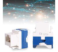 Acouto 2 Unidades de Módulo de Redes Cat6, Redes Giratorias RJ45, Conector de Información de Cable, Adaptador de Enchufe Que Funciona y Señala la comunicación. Adecuado para Realizar la Transmisión