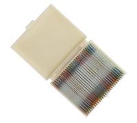 Acouto 25 Portaobjetos de Vidrio Preparados, Especímenes de Plantas Animales de Alta Definición para Biología, Educación de Plantas y Animales, Portaobjetos de Vidrio, para Microscopio, Preparados