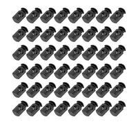 Acouto 300 Uds. Cerraduras de Cordón de Resorte de un Orificio Hebilla de Cuerda de Nailon Accesorios de Ropa para Equipaje Diseño Mediano que Carga Yo Cerraduras de Cordón de Resorte de un (nylon)