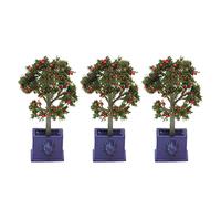 Acouto 3PCS Plantas de Casa de Muñecas en Miniatura Modelo de árbol Frutal Artificial para Decoración de Casa de Muñecas a Escala 1:12 a Escala 1 Lata de de Que Decoran Son Miniatura para