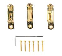 Acouto 3PCS Puente de Montura de un Rodillo Puente de Montura de Guitarra de Metal para Práctica y Rendimiento GA1219 que Puede Evitar el de de un Rodillo Guitarra de de un (GA1220 Oro)