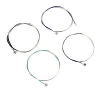 Acouto 4 Cuerdas de Viola A-1.ª -2.ª G-3. C-4. Entorchada Plateada -Enchapada -Extremo de Acero para Cumplir con los Tipos de Cuerdas de Viola TransparentesJuego de para Violín Niquelado -Cuerda