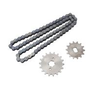 Acouto 420 18t Sprocket del Motor Delantero 420 60 Cadena de Enlaces Kit de Sótbelo Trasero 14T para Bic como Scooter de Bricol