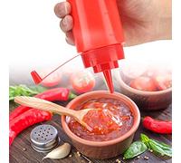 Acouto 460ml 10pcs / Set Dispensador de Condimentos de Plástico para Salsa Aceite Crema Vinagre Todos los Acabados Seguros na Dispensador de CondimentosDispensador de Condimentos para (rojo)