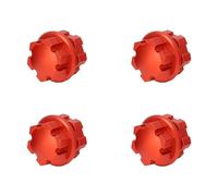 Acouto 4PCS RC Wheel Hex Hub Aleación de Aluminio 17mm RC Hub Nut Wheel Drive Hex Adaptador con Pasadores para Car Upgrade Parts Red The Excellent Allow The High Garantiza (Rojo)