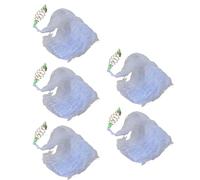 Acouto 5 Piezas de Malla de Red de Pesca para Bajío de Primavera con Cuentas Luminosas Nocturnas, Jaula de Pesca, Aparejos de Red, Elasticidad Oxidada, No Cuentas, de Acero Inoxidable, No Luminosas,