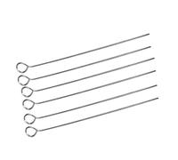 Acouto 50 Piezas de Cultivo de Inoculación, Microbiología Utiliza Cultivo de Bacterias con Punta de Aguja de Nicromo en Aguja de Inoculación, Bucle de, Punta de de Nicromo, Herramienta de,