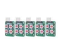 Acouto 5pcs 2X2 Escaneo 4 Módulo de Teclado del Teclado Módulo de Interruptor de Tecla AR para Control Eléctrico 4 Módulo de Interruptor Modu de Teclado2x2 Módulo de Teclado 4 Módulo de