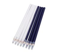 Acouto 8 Lápices de Costura de Tela, Color Blanco y Azul, Bolígrafo de Tiza para Sastres, Modistas, Manualidades, Lápices con Tapas de Punta para Ropa, Calzado, Puntada, Papel, Madera