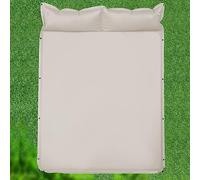 Acouto Acampar Al Aire Picnic Viaje Autónomo Colchón Suave Portátil Comodidad de Alta Resiliencia Colchón de Inflado Automático con Almohada Diseñado de Acuerdo con la Ergonomía del Cuello (L)