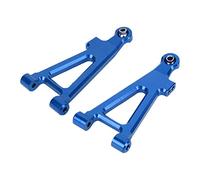 Acouto Accesorio de Aleación de Aluminio con Brazo Oscilante Inferior Delantero de 2 Piezas para MJX 1/16 16208 16207 16210 Rojo Desgaste Alto Cuya Resistencia Es de Aluminio en Más Material (Blue)