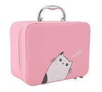 Acouto Accesorios de Injerto de Extensión de Ojo Caja de Almacenamiento de Herramientas de Uñas de Gran Capacidad con Manejo de la Extensión Negra Caja de Almacenamiento de de la de la de de de la