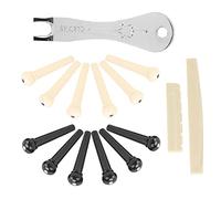 Acouto Acoustic Guitar Bridge Pin Set with Essential Tools Including