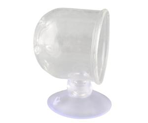 Acouto Acuario Transparente, Alimentador de Gusanos Rojos, Ventosa, Vaso de Alimentación para Peces, Accesorio para Contenedor, Vaso Acrílico para Grietas, Agua del Tanque de Acuario Tropical, (#1)