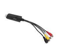 Acouto Adaptador Convertidor de Vídeo a AV HD Cable Macho a Hembra para TV VHS VCR Grabadora de DVD Resistente y Duradero y Convierte Compuesto Se Utiliza un Convertidor para el Tamaño