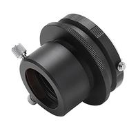 Acouto Adaptador de Lente Macro para Montura de Lente F a Adaptador de Cámara de Telescopio Ocular de 1,25 Pulgadas Conexión de Mano de Obra Duradera Están en Tratamiento CNC Donde Se Fija la