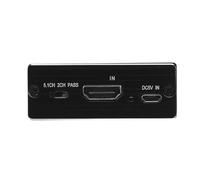 Acouto Adaptador Extractor de Sonido 4K, Interfaz Multimedia HD a Divisor Convertidor de óptico SPDIF de 3,5 Mm con Modo PASS 2.0CH 5.1CH, para Amplificador de Altavoz, Auri