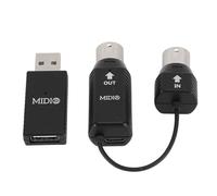 Acouto Adaptador MIDI MIDI bajo bajo Lento Al Controlador USB para el Teclado de Piano Digital en el Aparato para el Operativo Aplicable para Profesionales de Música ABS