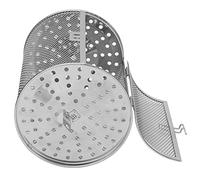 Acouto Air Fryer Asador Horno de Convección con Cesta de Acero Inoxidable Jaula Giratoria 360 Grados Multiusos Diseño con Soporte y Puerta Extraíble para Freír Hornear Asar y Cocinar