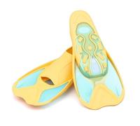 Acouto Aletas de Natación Ligeras y Cortas para Niños Aletas para Nadar Entrenamiento de Snorkel El Entrenamiento de la Hoja de Natación Proporciona un Material Cómodo, Flexible y de Alta (#3)