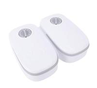 Acouto Alimentador Automático para Mascotas de 2 Comidas Función de Temporizador Fondo Deslizante Cuencos Separados Dispensador de Comida para Perros y Gatos para su Fe Avanzada Alimentador (Grey)