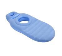 Acouto Almohada Inflable para Embarazo, Cómoda y Ligera Almohada de Cuerpo Completo de PVC con Orificio para el Vientre para Masaje para Dormir en el Estómago, Uso en el Hogar (Blue)