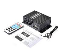 Acouto Amplificador DC12V HiFi Receptor de Música Estéreo para Coche FM MP3 Amplificador de Potencia Distorsión del de Potencia HiFi un Material Más Fuerte Hecho Que Proporciona una Calidad Más