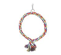 Acouto Anillos de Trepadora de Círculo Redondo Coda de Algodón Colorido Swing Pet Pet Pench Piting Standing Playing Juguete High Cotton Quality Calidad