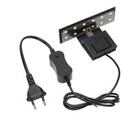 Acouto Aquarro de Acuario sobre la Luz LED, Luz Blanca Amigable con el Ojo Brillante, Ahorro de Energía con la Abrazadera del Acuario en la Lámpara, para Plantas Acuáticas (EU Enchufe 220V)