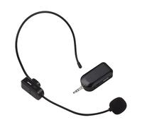 Acouto Auriculares de Micrófono, Micrófono de Auriculares de Receptor de 98 Pies, Portátil y Clamp/Holder de Collar 3 en el Amplificador de Voz Profesional para el Altavoz de Karaoke de Enseñanza